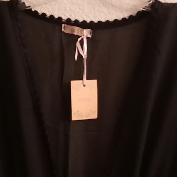 NEW CHOA  Boho Party Goth One Size Floral Black Color A13 - Picture 10 of 13